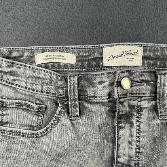 Universal‎ Thread Jeans Womens 10/30R Highest Rise Skinny Stretch Denim Pants - Picture 4 of 14